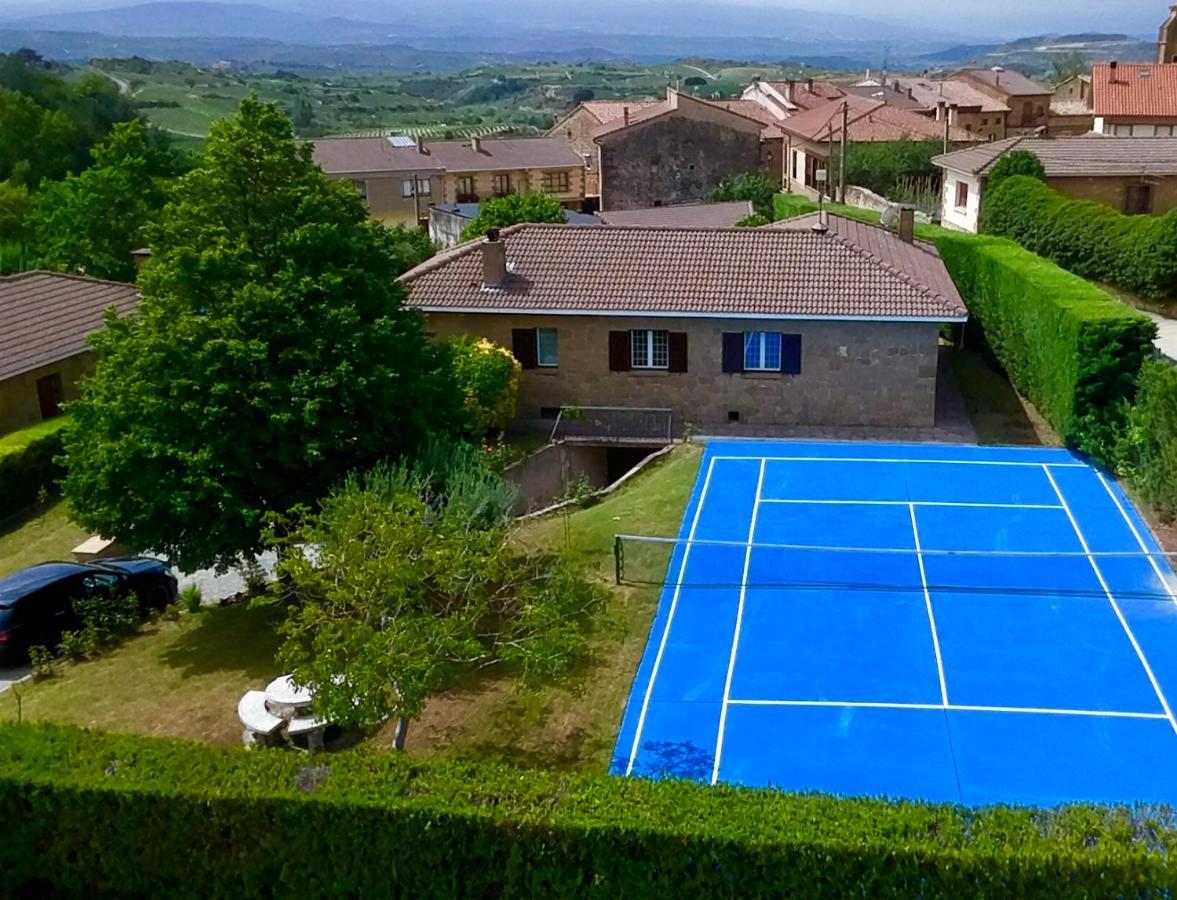 Sagastienea Villa Con Piscina Y Tenis En La Rioja Саманьего Экстерьер фото